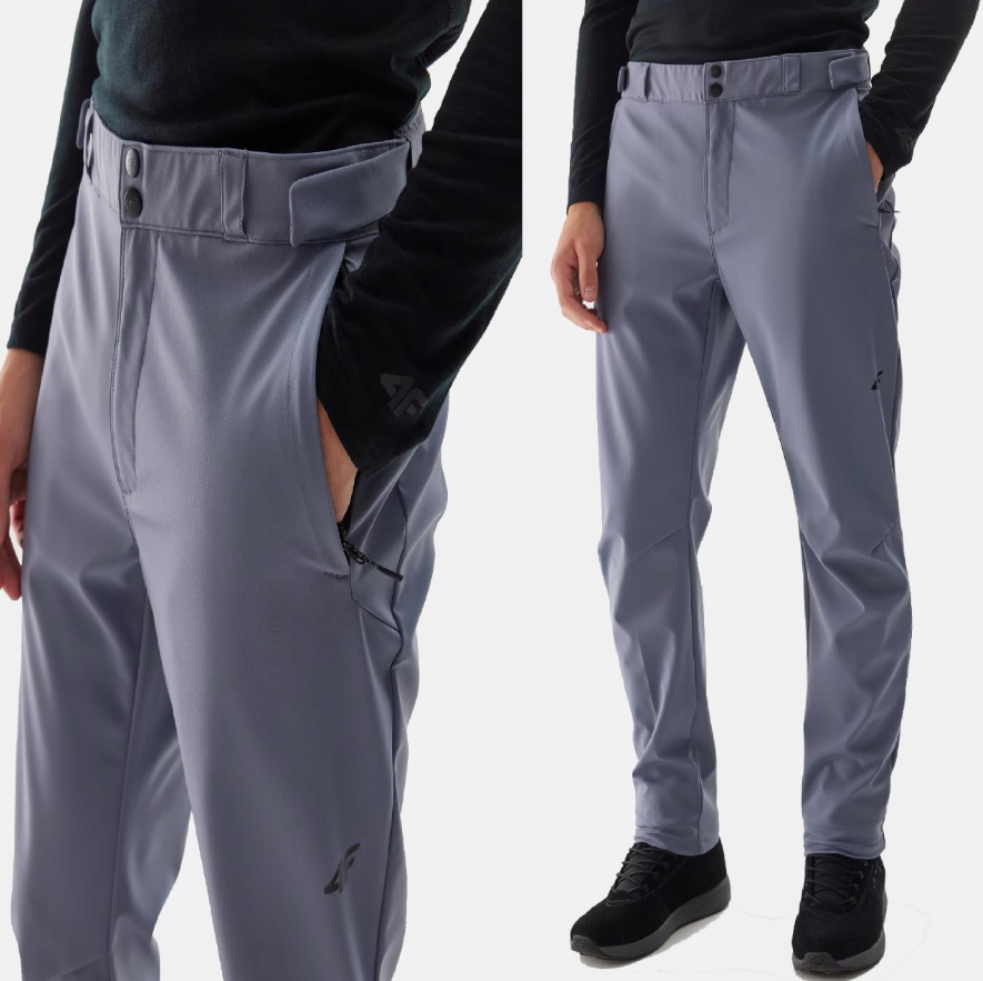 Spodnie Męskie Trekkingowe 4F Sportowe Softshellowe TFTRM0783 AW24 r. S