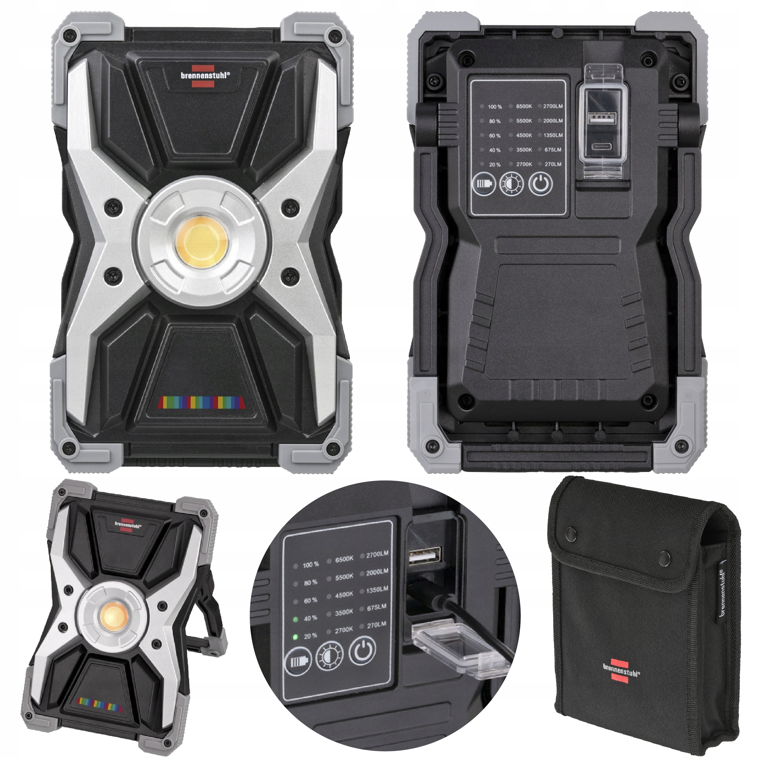 Фара переменный цвет света POWERBANK