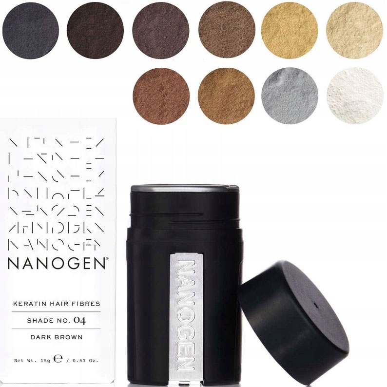 Kosmetyk Nanogen 15g Zagęszczanie Włosów Mikrowłókna Nanowłókna Gęste Włosy