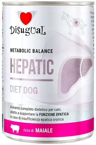 Levně Disugual Dog Diet Hepatic 6 x 400 g vepřové maso