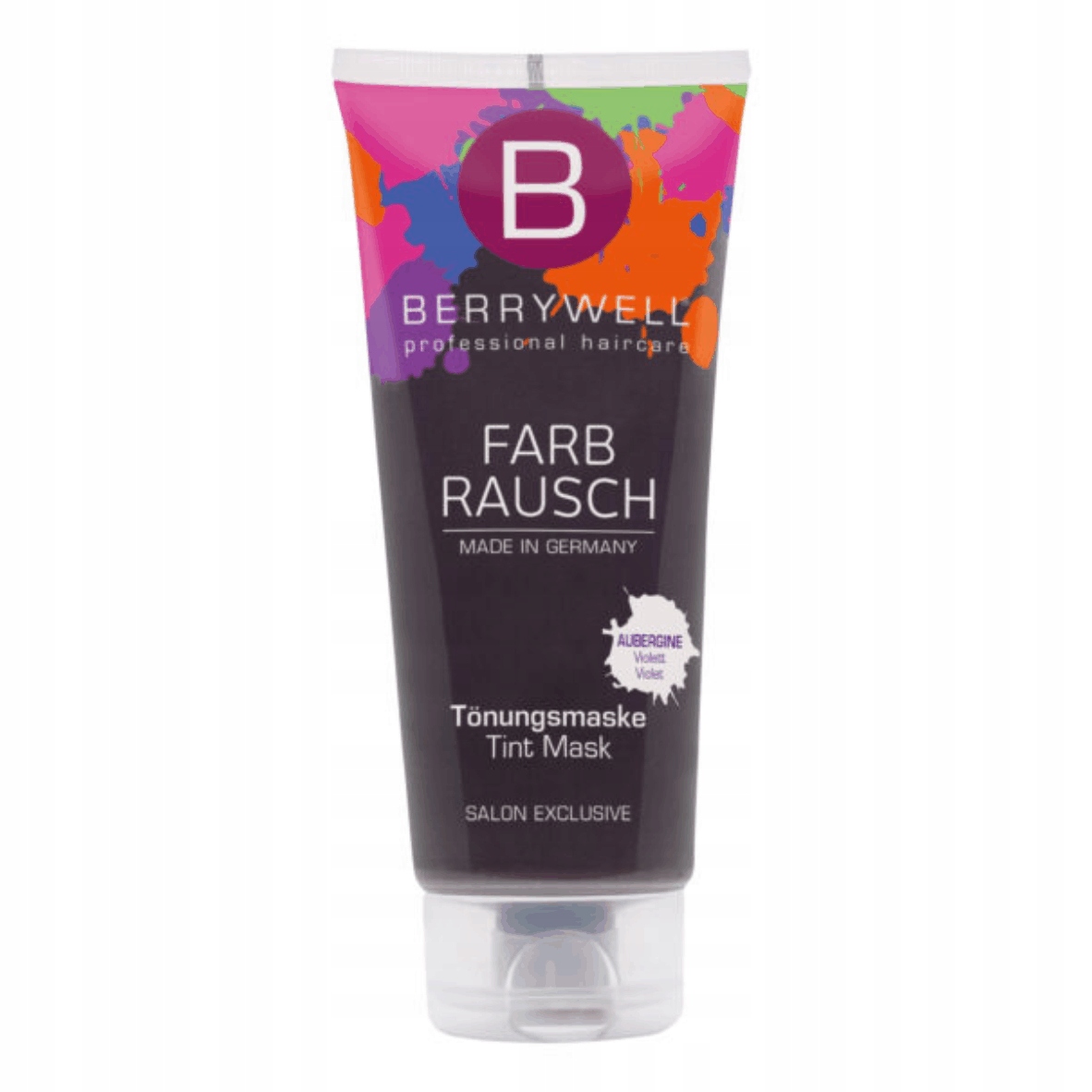 Berrywell barevná maska na vlasy Farb Rausch Tint Mask Aubergine 201 ml