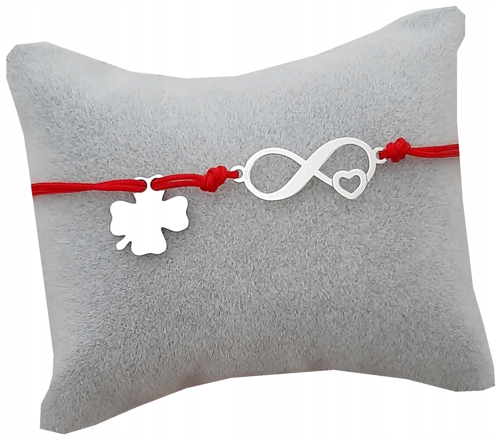 

Bransoletka sznurkowa infinity serce Grawer SR925