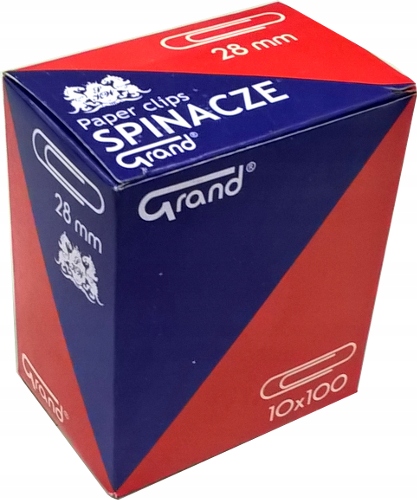 

Spinacz Biurowy Grand Okrągły R 28mm 10x100szt