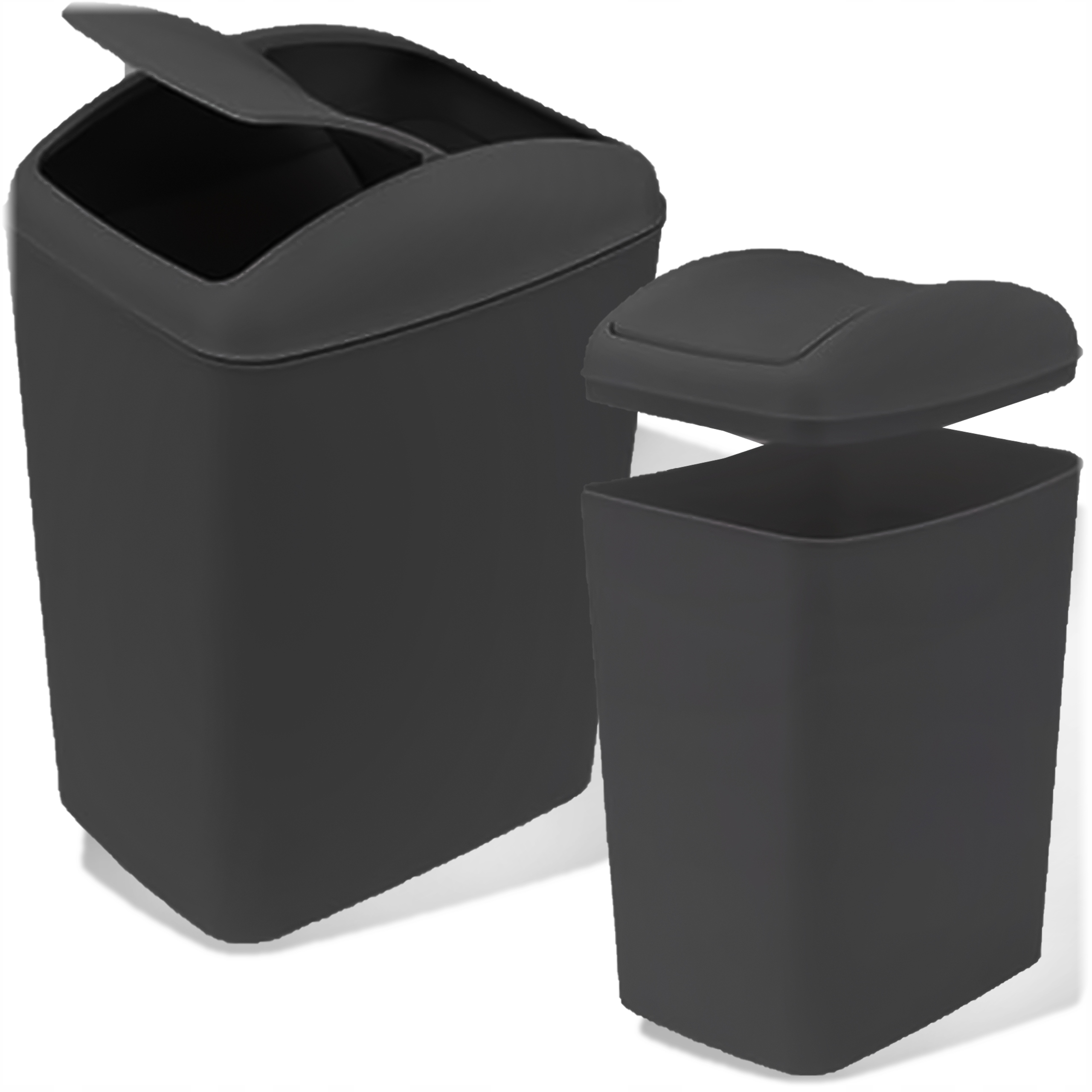 KOSZ UCHYLNY SLIM 20L KOSZ NA ŚMIECI KOMOROWY