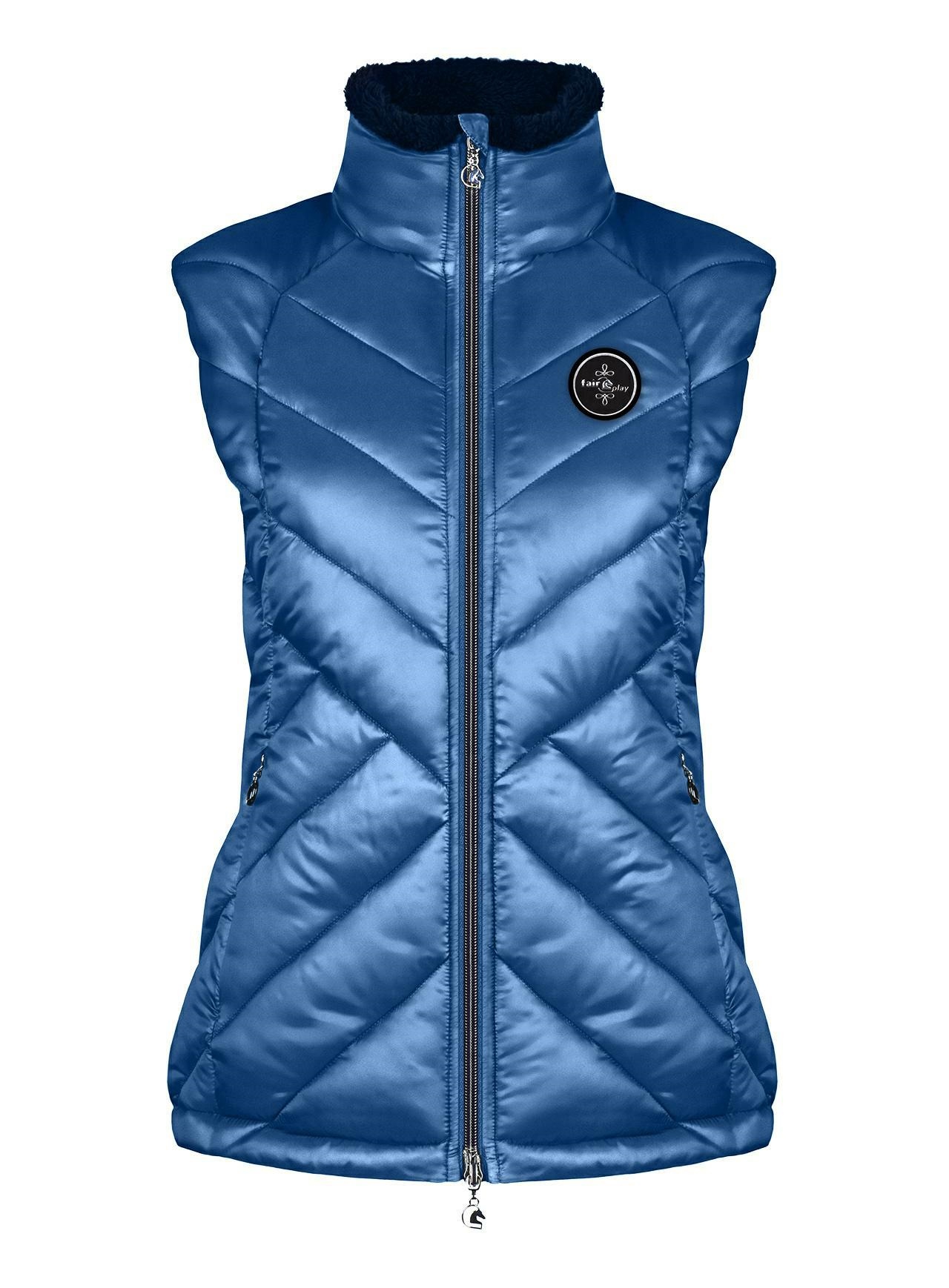 Jezdecká vesta Fair Play Davina, barva modrá, velikost 36