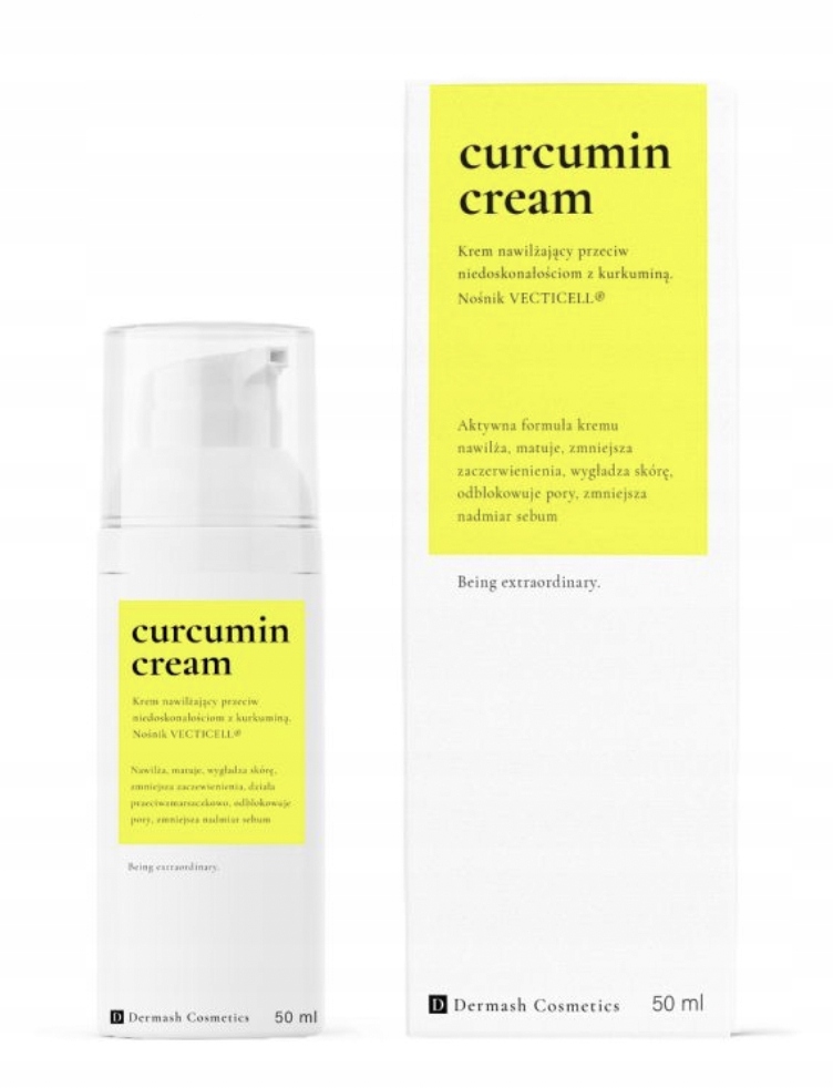 Krem nawilżający do twarzy Dermash Cosmetics Curcumin dzień i noc 50 ml