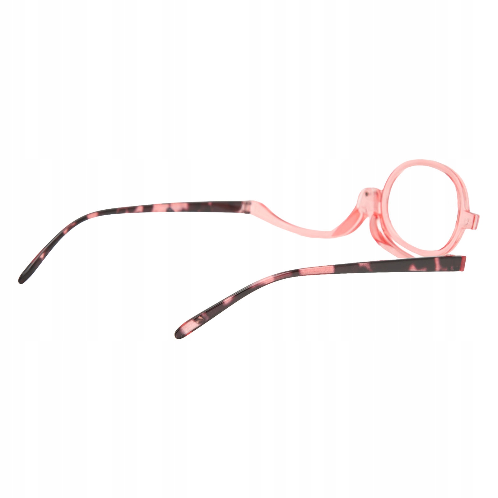 OKULARY OBROTOWE DO MAKIJAŻU RÓŻOWY+2.00