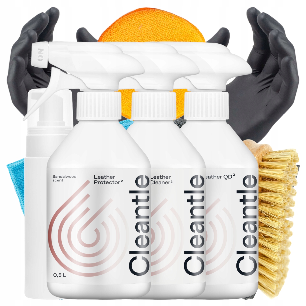Cleantle Zestaw Do Czyszczenia Skóry Leather Cleaner Protector Qd Akcesoria