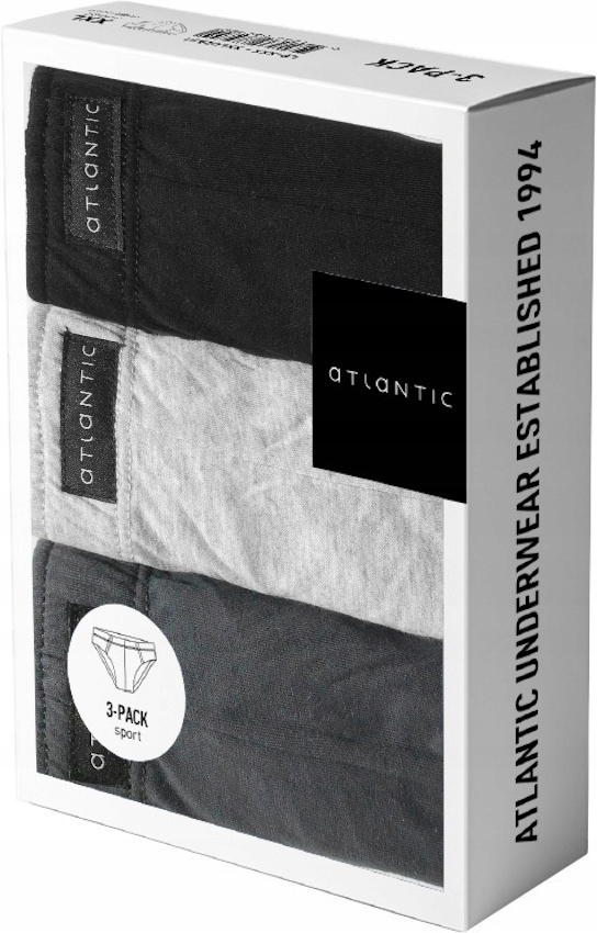 

Slipy Atlantic Męskie Majtki 3BMP322 Sport 3PAK L