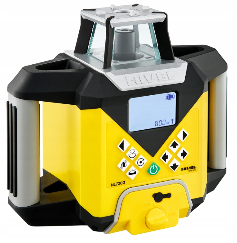 NIVEL SYSTEM LASER OBROTOWY 700m NL720GD AKCESORIA Zasięg 700 m