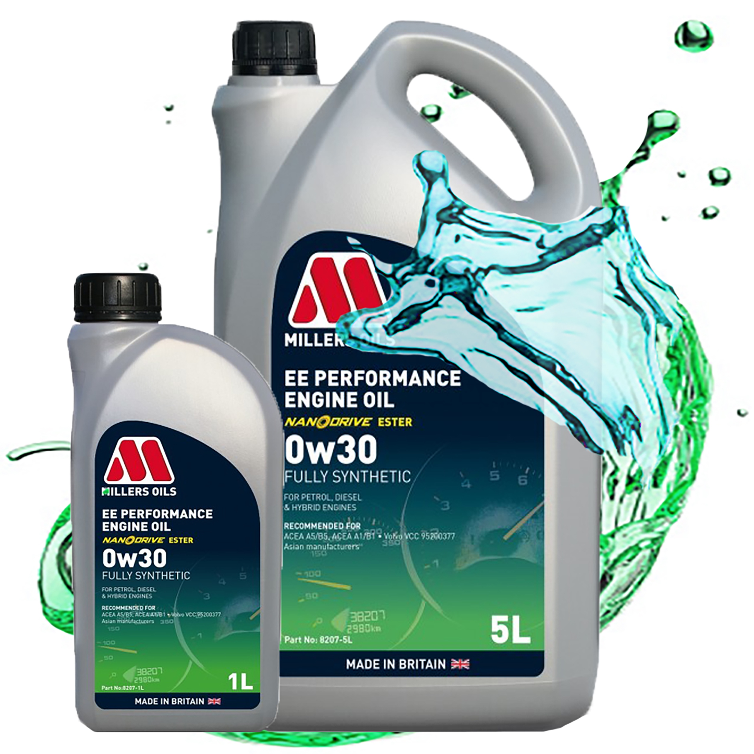 Syntetický Motorový Olej Millers Ee Performance 0W30 Estery Nano A5/B5 6L