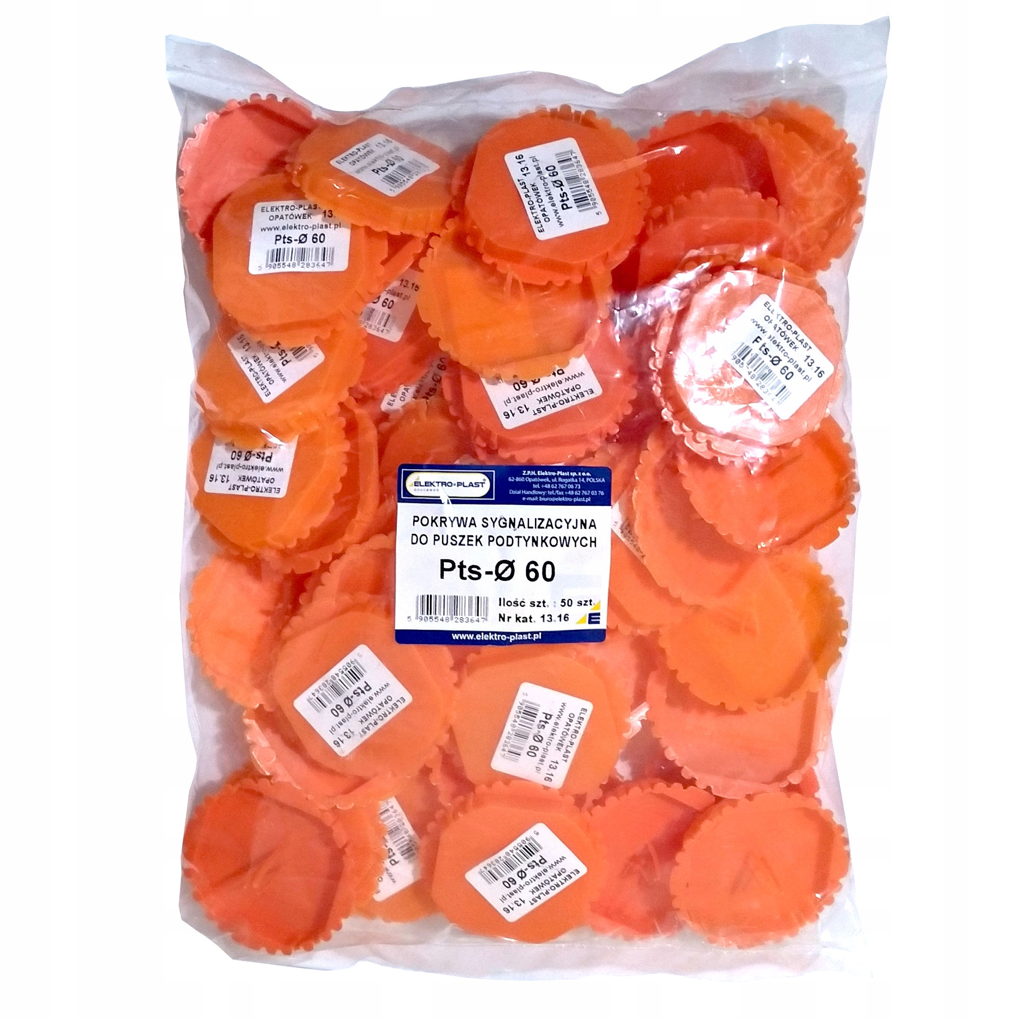

Pokrywa Tynkarska Do Puszek P/t Pts-60; 50 sztuk