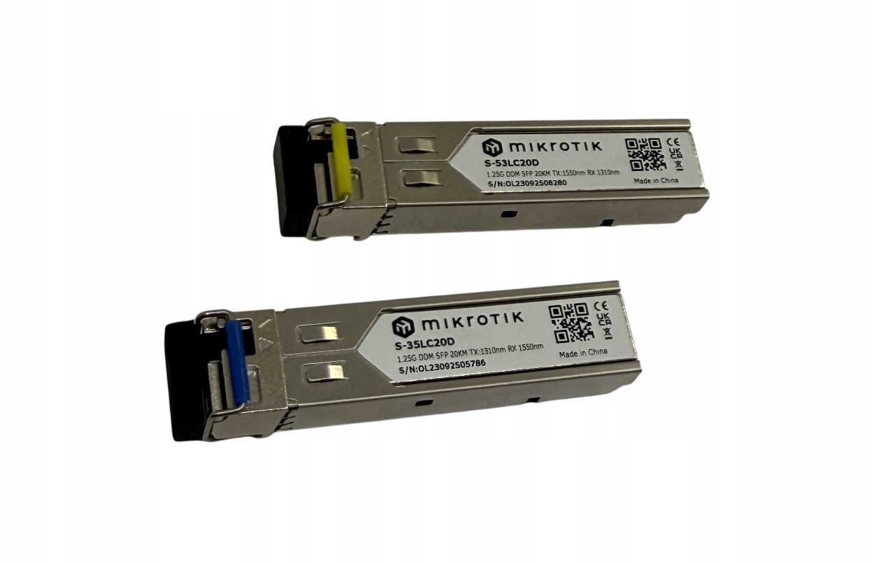 Moduł SFP Mikrotik S-3553LC20D|1.25 Gbps | 20 km