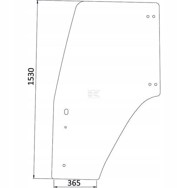 Sklo dveří 82036000 Kramp