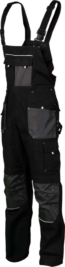 Stalco Spodnie Ogrodniczki "basic Line" Czarne "XXXXL"