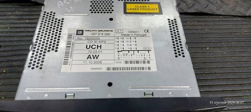 RADIO OPEL ASTRA H 13255555