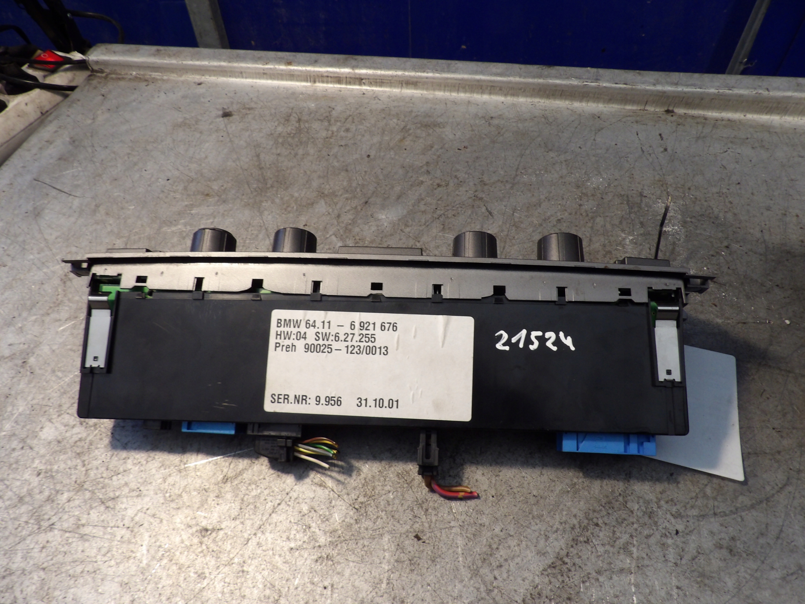 BMW 7 E65 control panel air conditioning devices 64.11-6921676