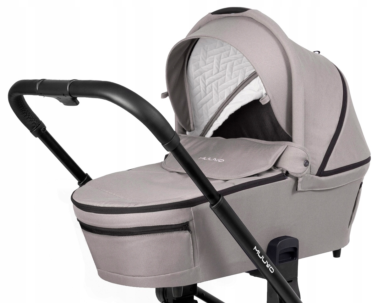MUUVO QUICK ZESTAW: SPACERÓWKA 4.0 DO 22KG +WÓZEK GŁĘBOKI GONDOLA 3.0 SZARY Liczba kół 4