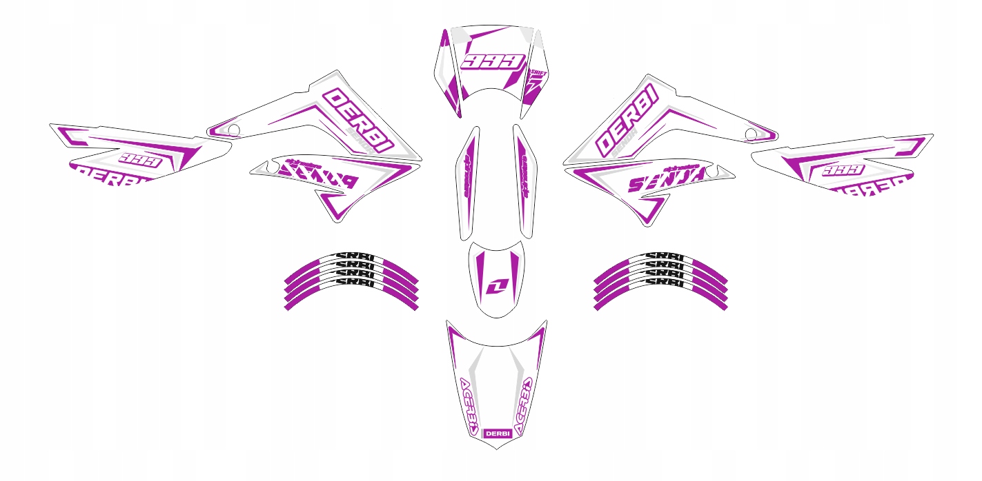 Nálepky/okleina Derbi Senda 2010-2017