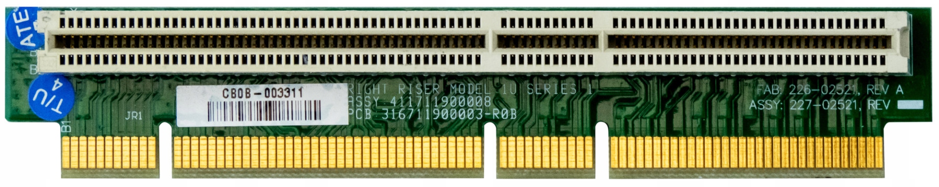 Intel 227-02521 226-02521 Pravá Rizika 1. Série