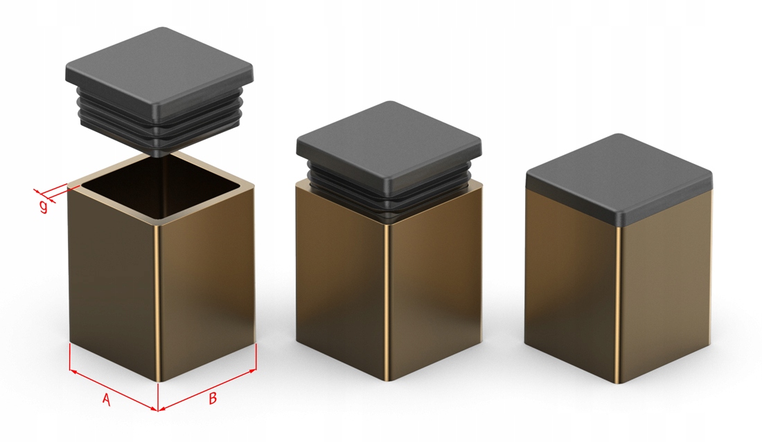 ZAŚLEPKA ZATYCZKA DASZEK PROFILU 50x30 3-5 50SZT Marka Bäcker