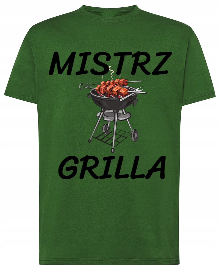 

Mistrz Grilla T-shirt Modny Śmieszny Rozm.XXL