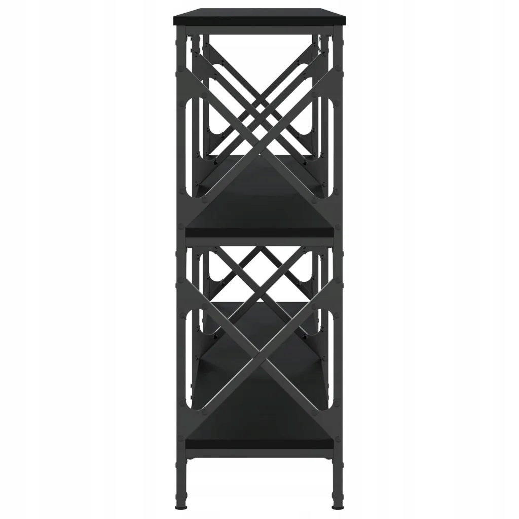 vidaXL Stolik konsolowy, czarny, 156x28x80,5 cm Wysokość mebla 80.5 cm