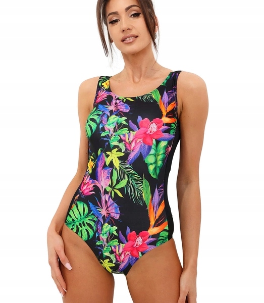 Klasické jednodílné plavky se vzorem L