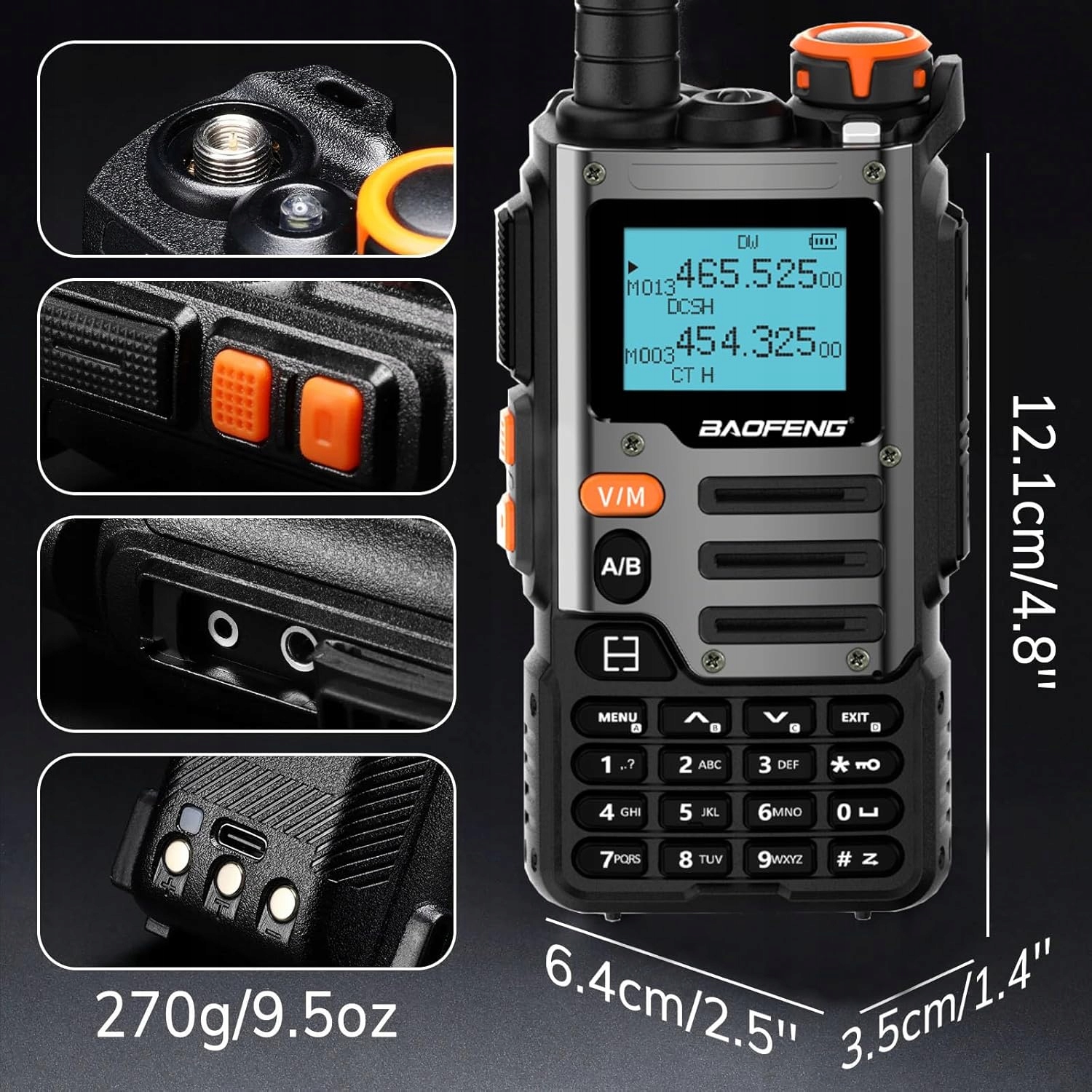 KRÓTKOFALÓWKA WALKIE TALKIE Baofeng UV-K6A RADIOTELEFON Marka bez marki