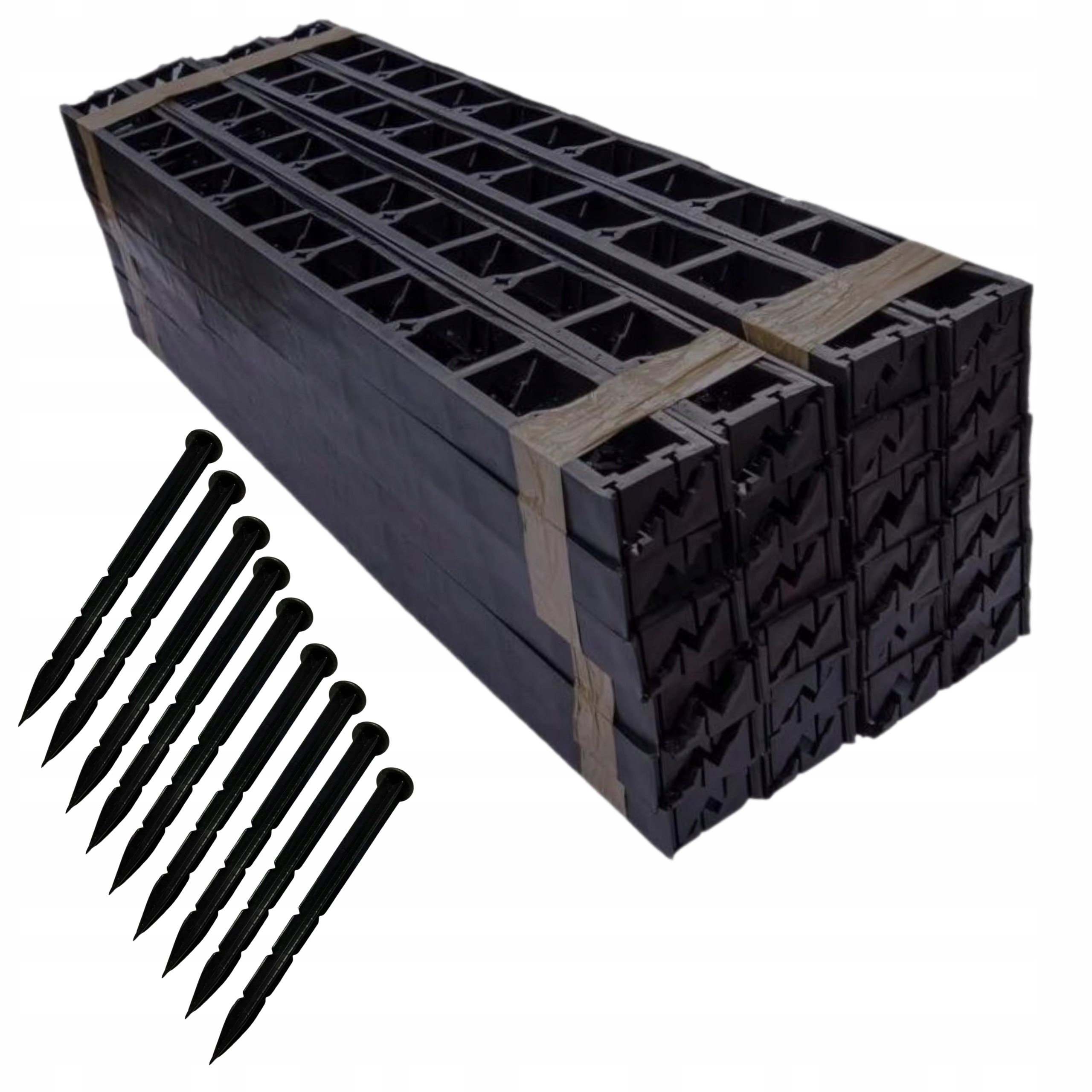 Obrzeże trawnikowe 5,8 cm ogrodowe 50m+250 kotew plastikowe border