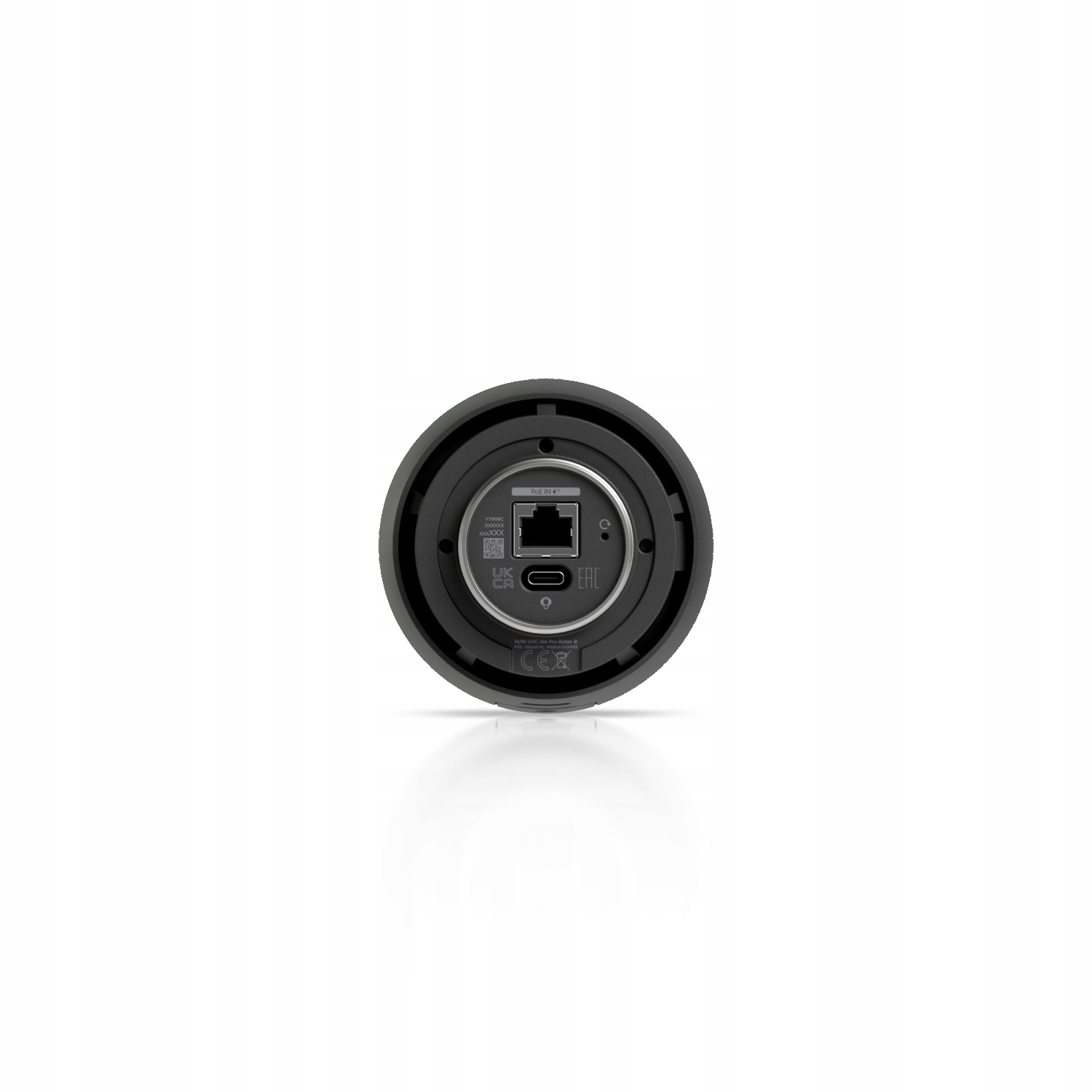 UBIQUITI UVC-G6-Pro-Bullet-B All-weather 4K PoE+ camera with a Multi-TOPS AI engine, 2.36x optical zoom, and a large 1/1.2" CMOS sensor for exceptional low-light clarity and long-range IR night vision — 7