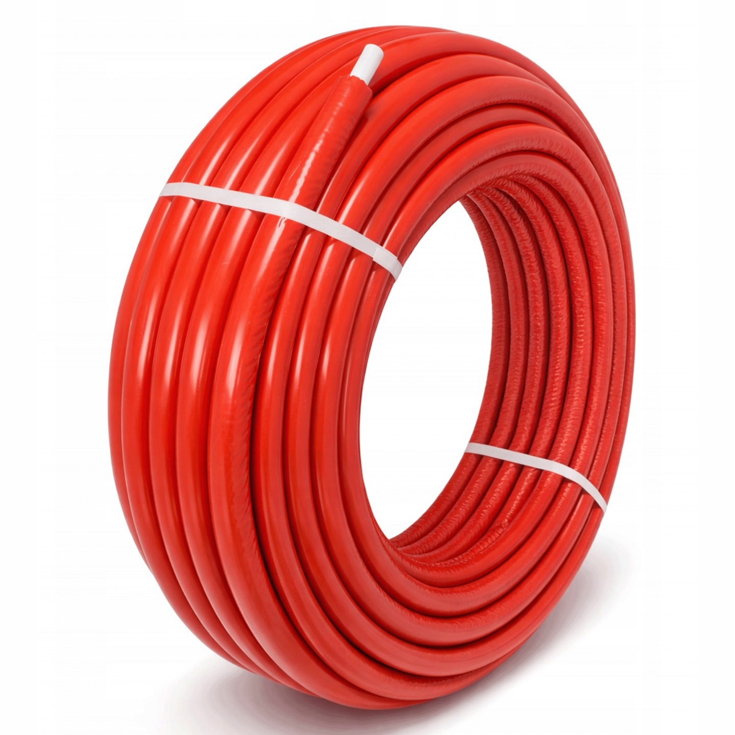 Trubka Pex/al/pex Vícevrstvá Bílá Obal Červená 16x2 mm 50 M Rolka