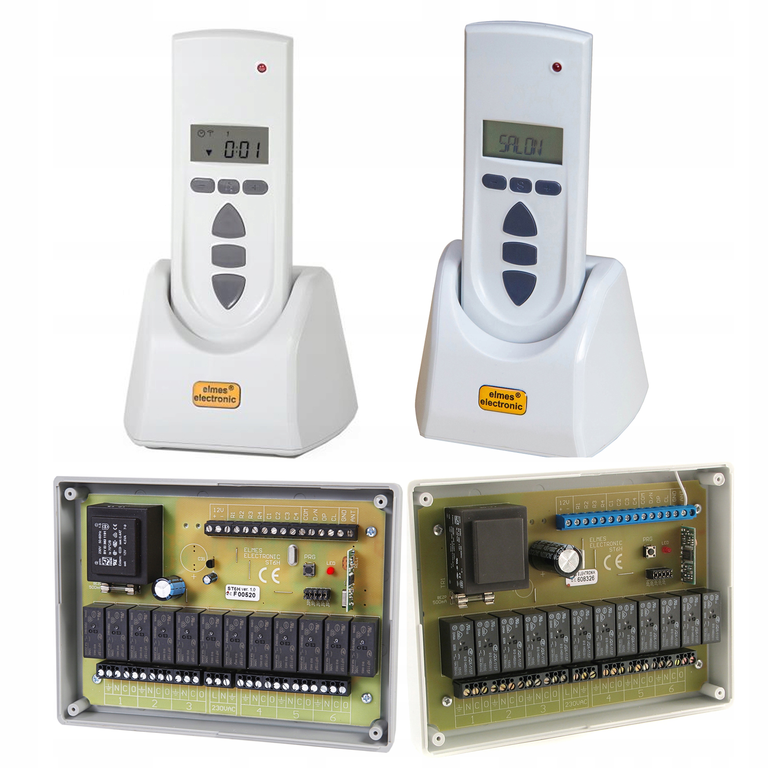 Komplet: 2x ST6H sterownik 2x Stx pilot Elmes