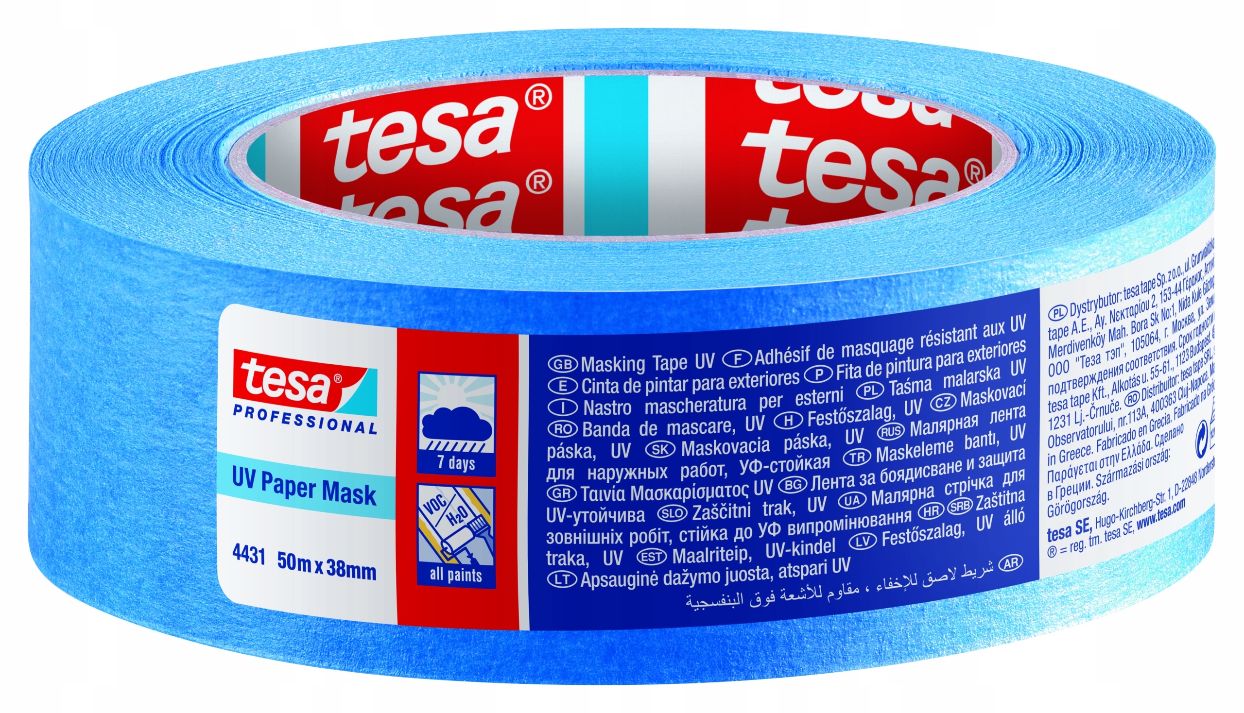 

Taśma maskująca malarska tesa na zewnątrz 50mx38mm