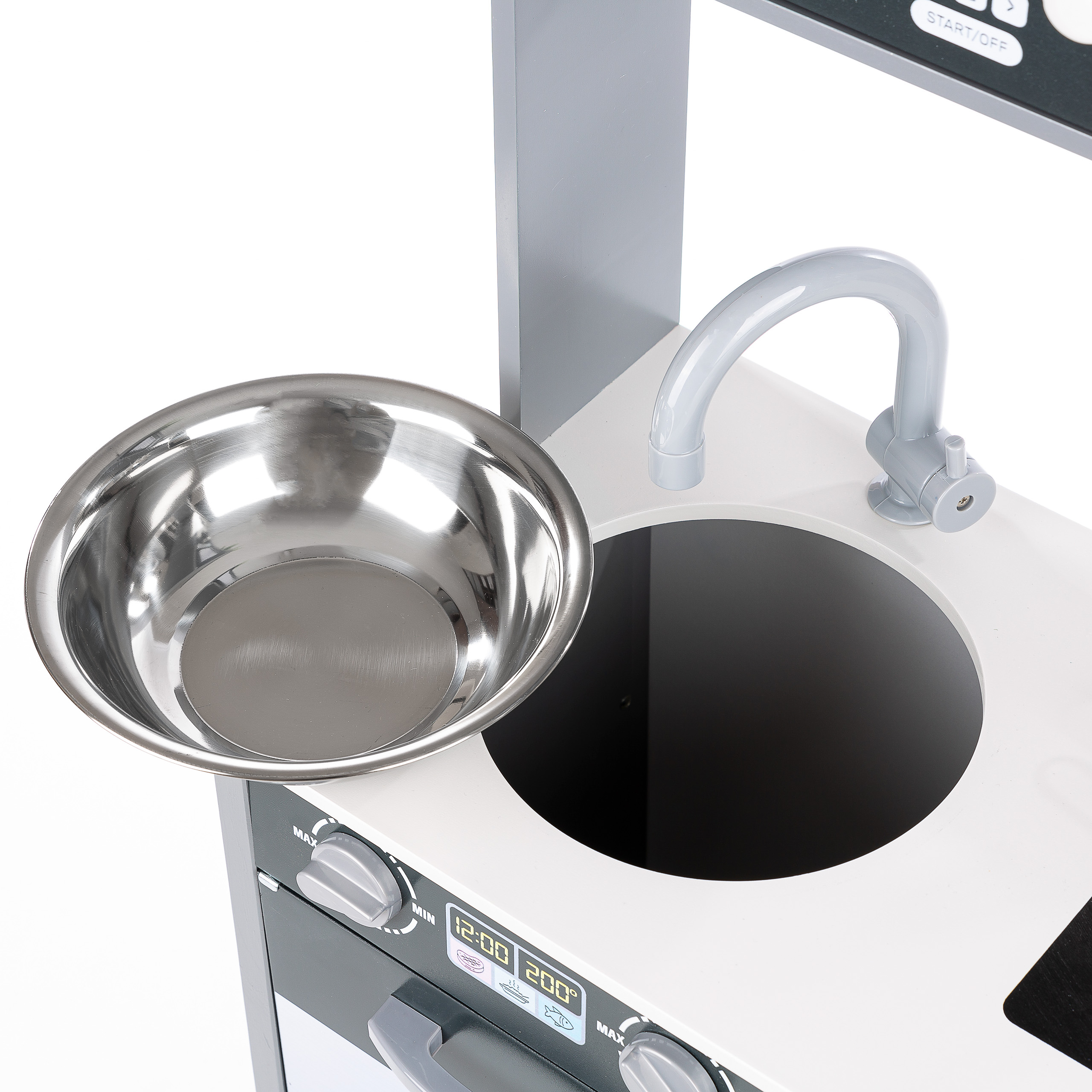 DREWNIANA KUCHNIA DLA DZIECI KINDERPLAY INTERAKTYWNY OKAP AKCESORIA Płeć chłopcy dziewczynki