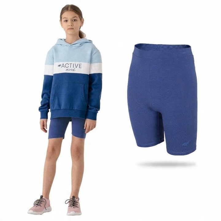 

Legginsy Dziewczęce 4F Getry Kolarki 146/152