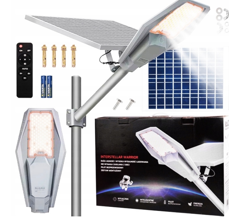 Solární Lampa Vogler 1000W solární napájení senzor soumraku