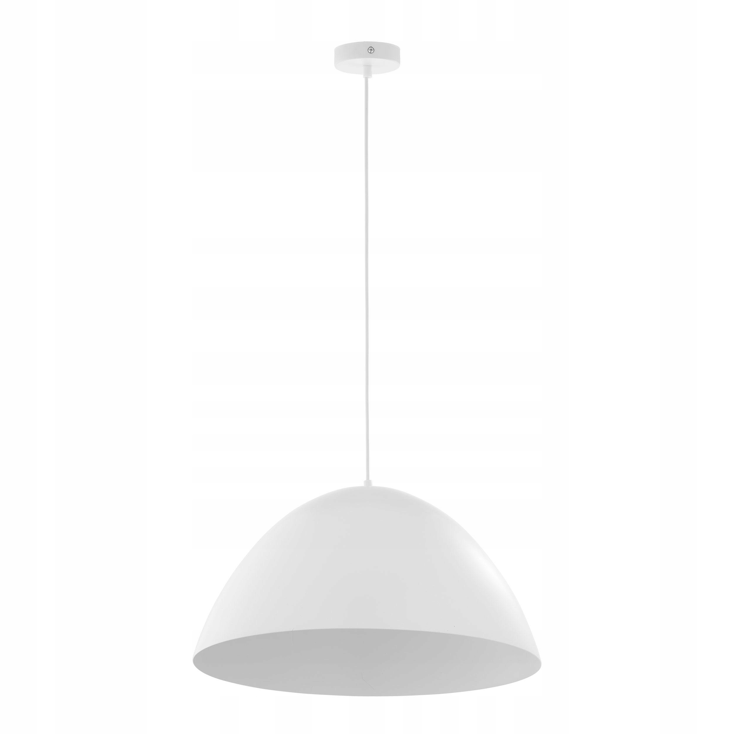 Závesná lampa Faro Biely kovový záves 1xE27 50 cm do obývacej izby, stropného domu