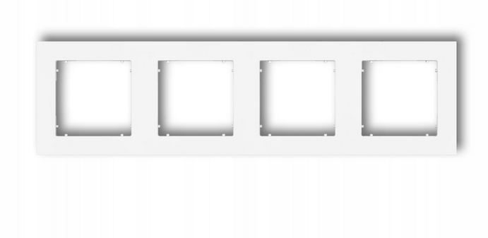 

Karlik Mini Ramka poczwórna biały MR-4