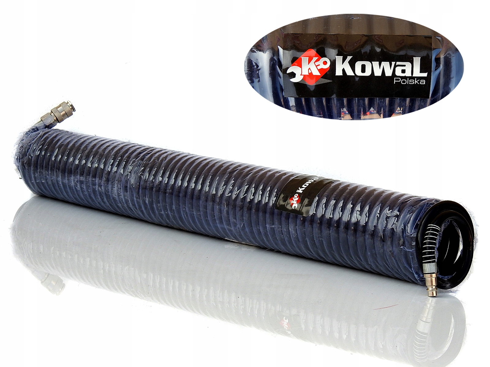 WĄŻ SPIRALNY 15m powietrza do kompresora olejowy