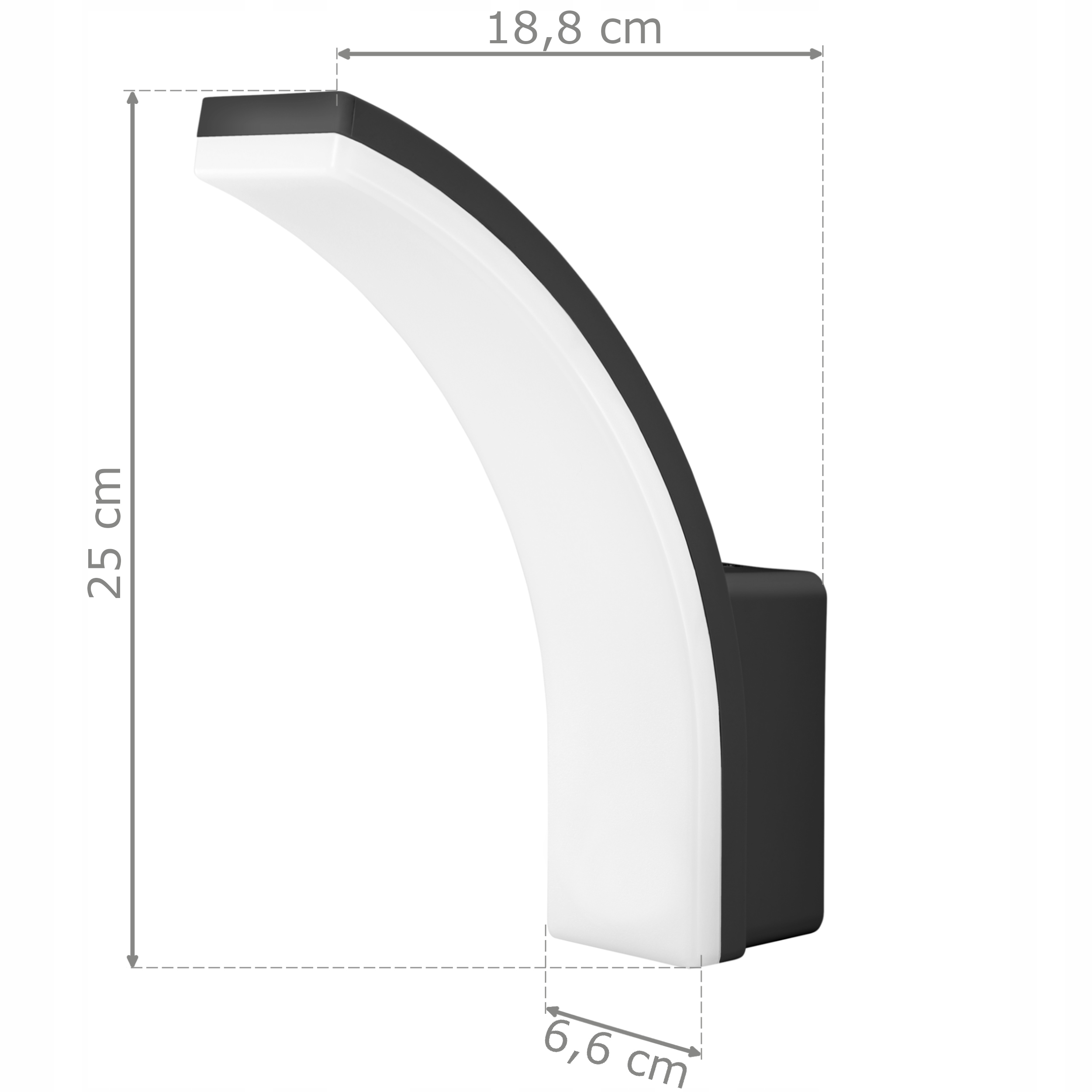 Lampa Kinkiet Zewnętrzny Ścienny Ogrodowy LED 20W Zasilanie sieciowe