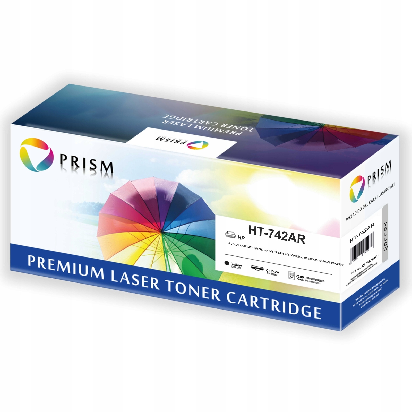 Toner Prism ZHL-CE742ARP do Hp CE742A 307A yellow 7300 str.