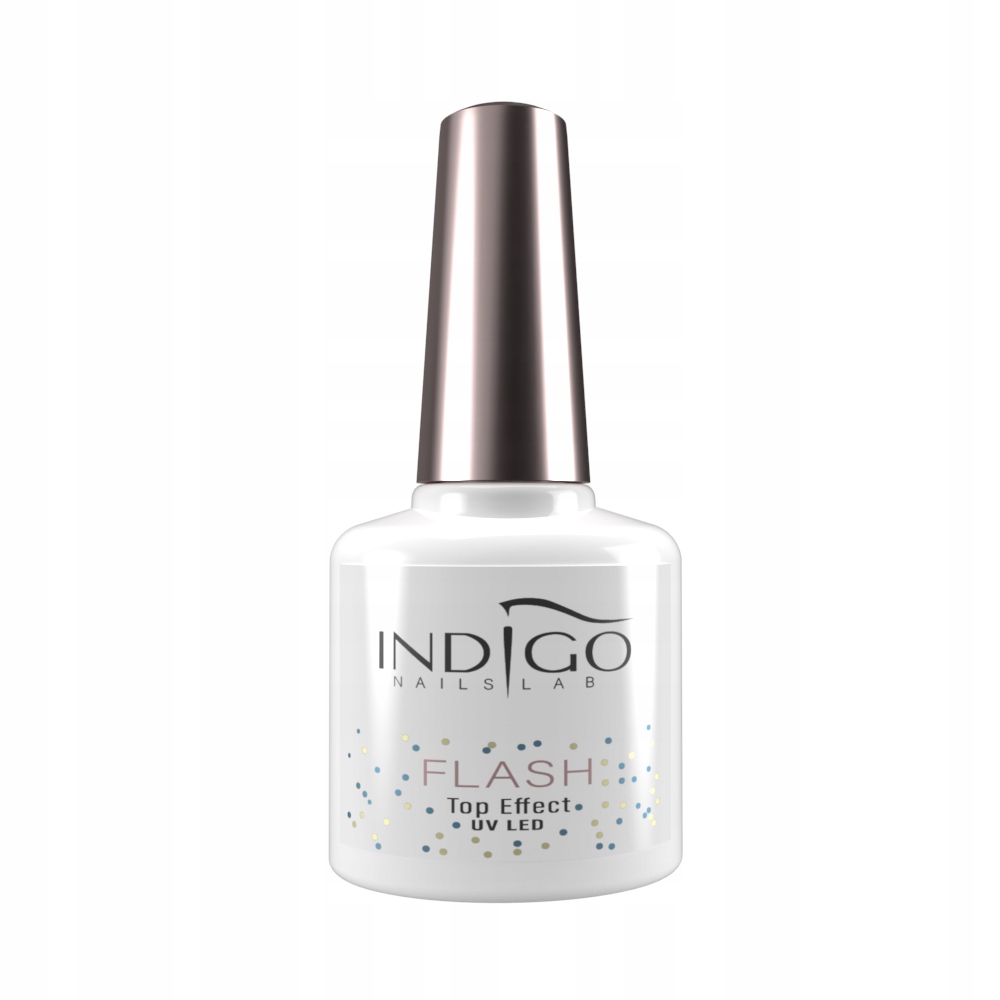 Indigo Flash Effect Top Coat 7ml top do zdobień