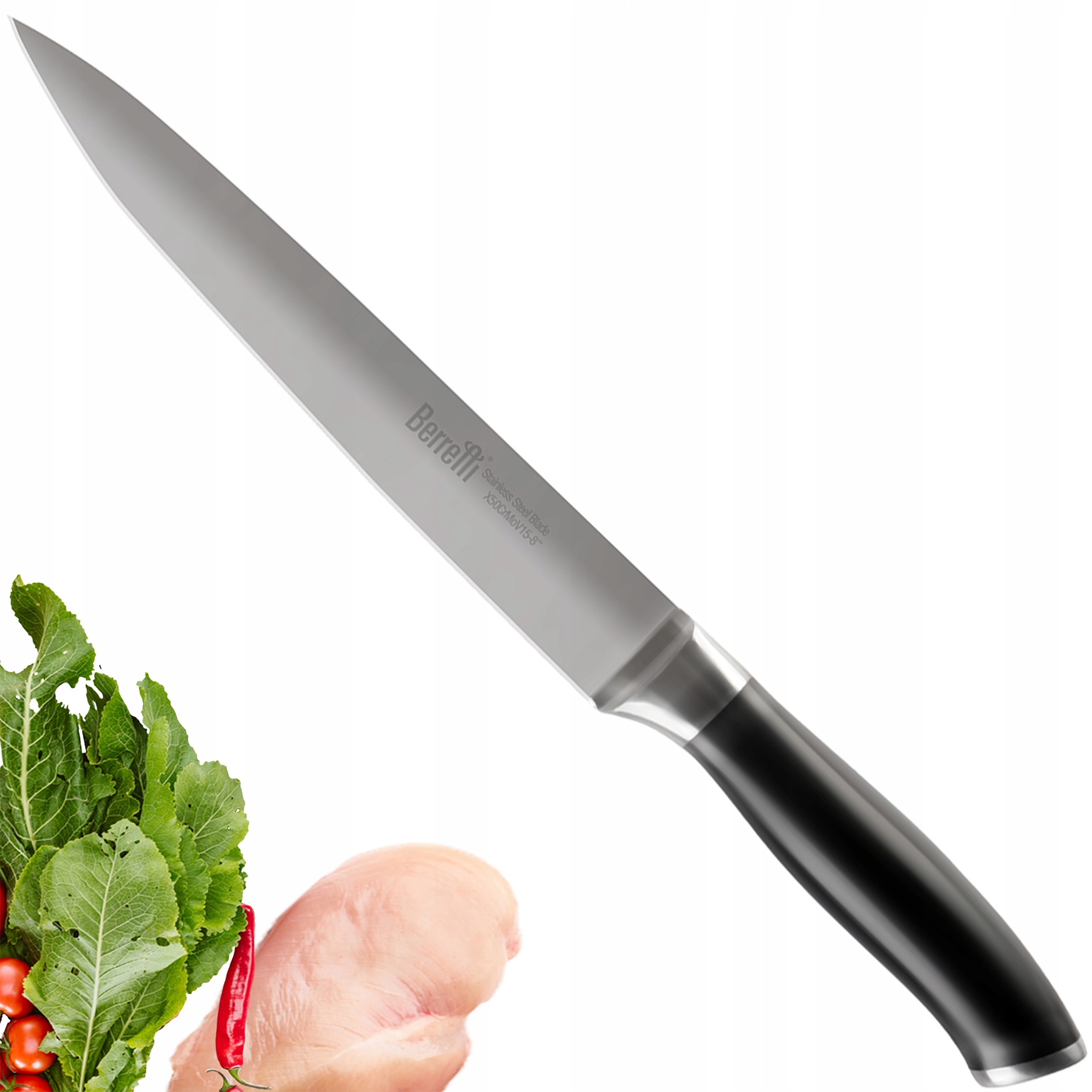 

Berretti Nóż Do Mięsa Wędlin Grande Ostry 20CM 8''
