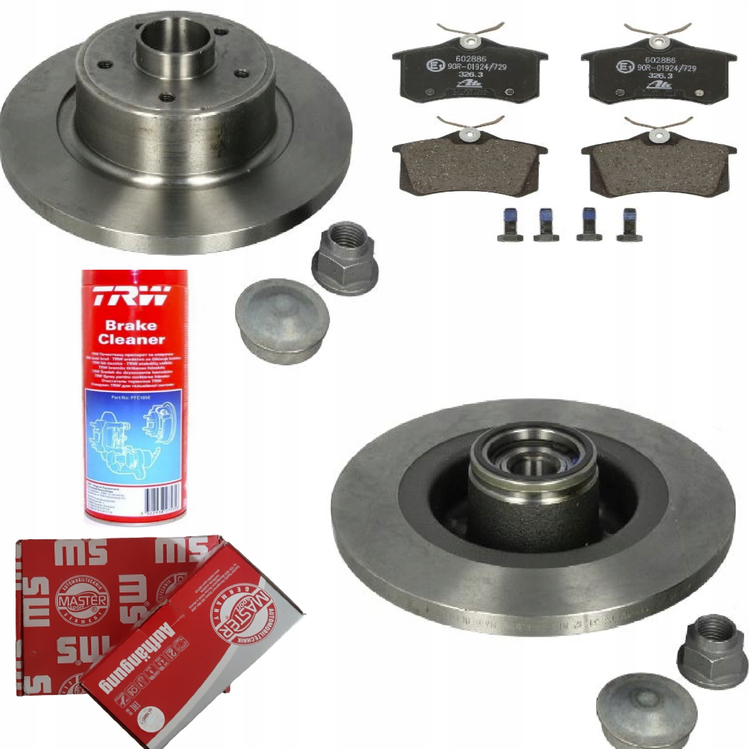 ДИСКИ ПІДШИПНИКИ КОЛОДКИ ЗАДНІ ЗАДНІ RENAULT SCENIC II