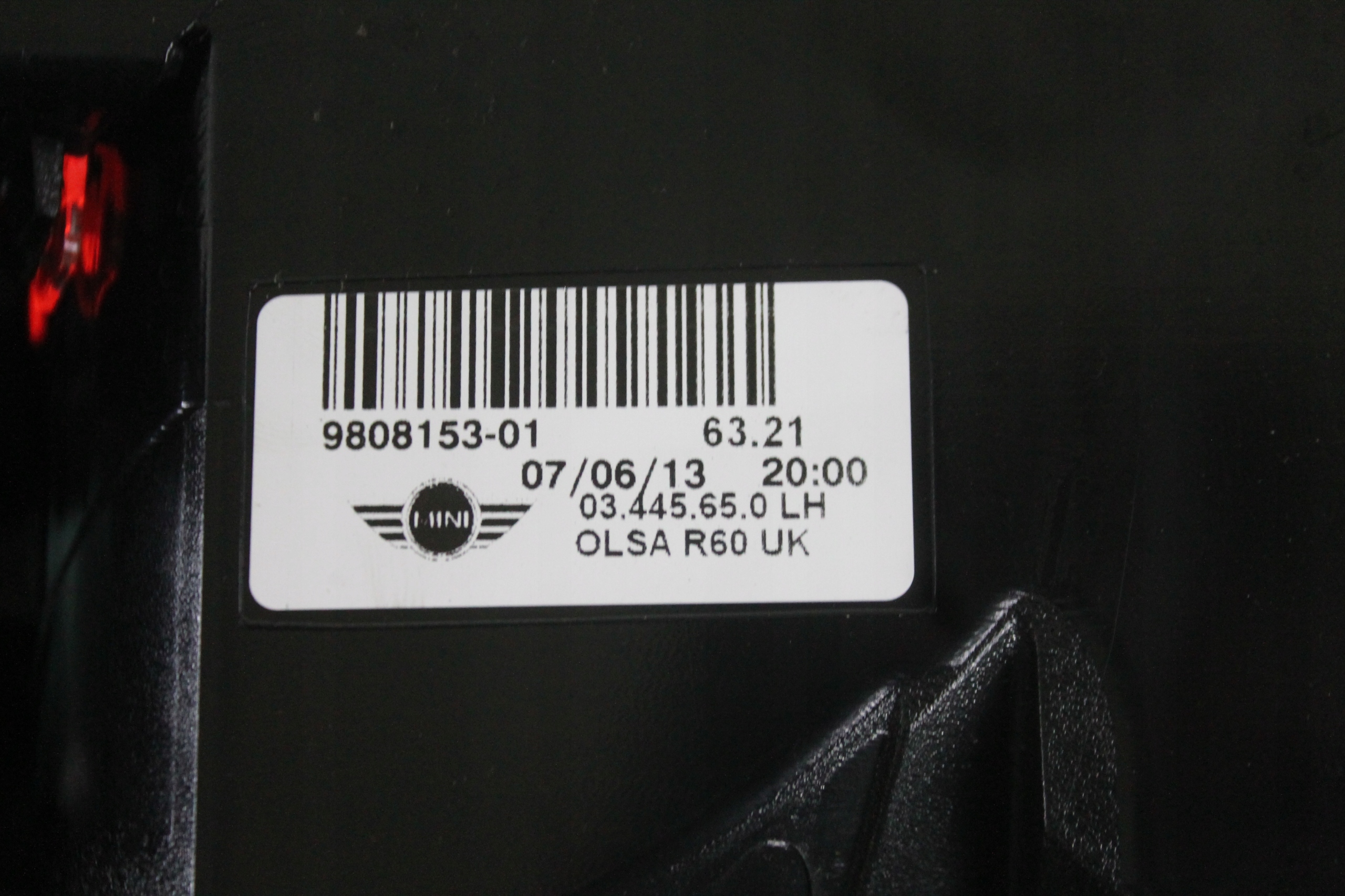 light left rear part rear 9808153 MINI R60 10-17 UK