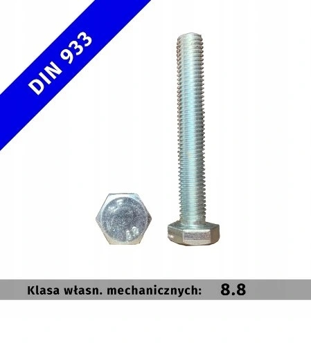 

Śruba M 8x35-8.8 oc.B Din 933 10 szt