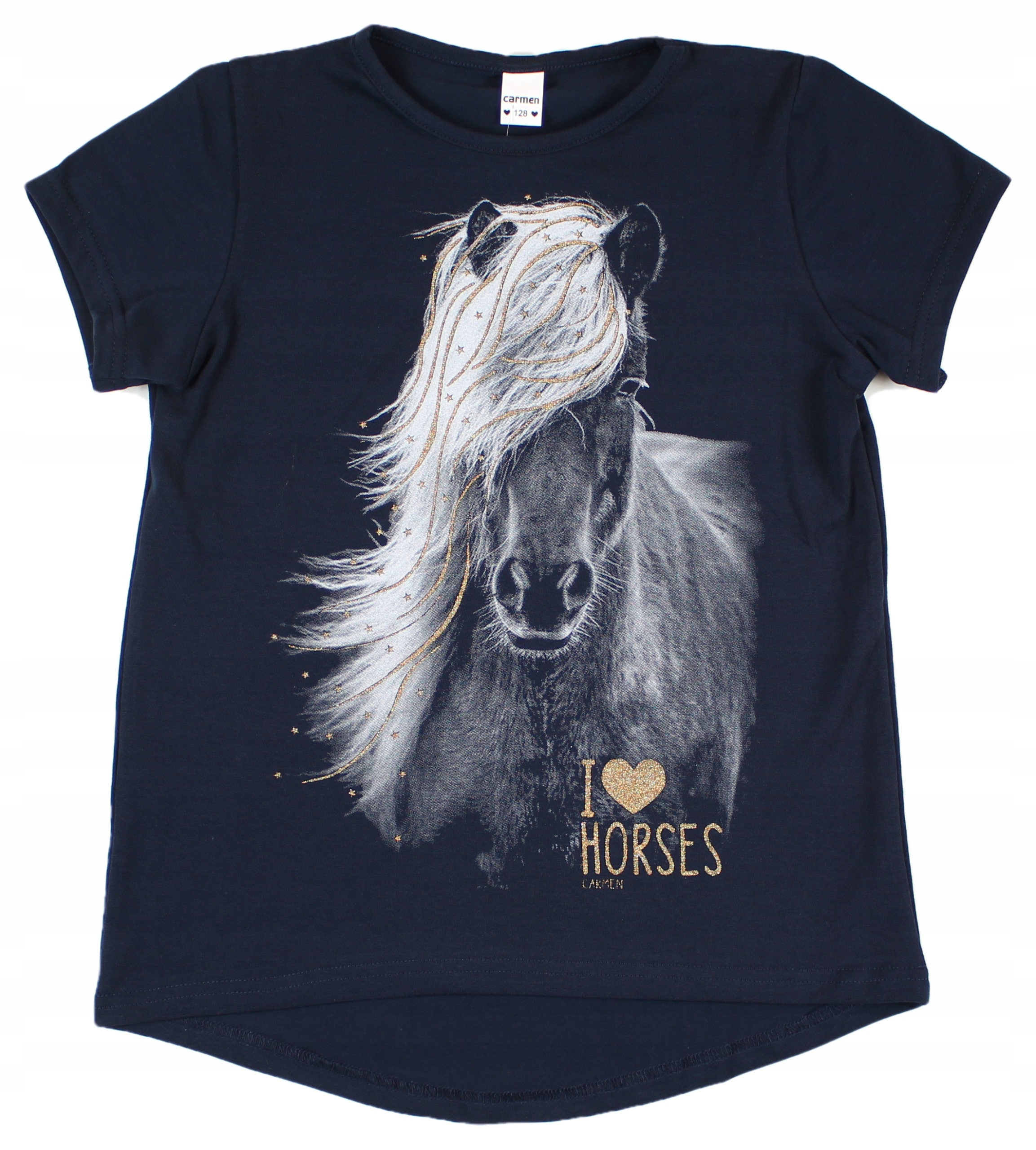 

Carmen Luz Bluzka Z Koniem Love Horses 146 granat