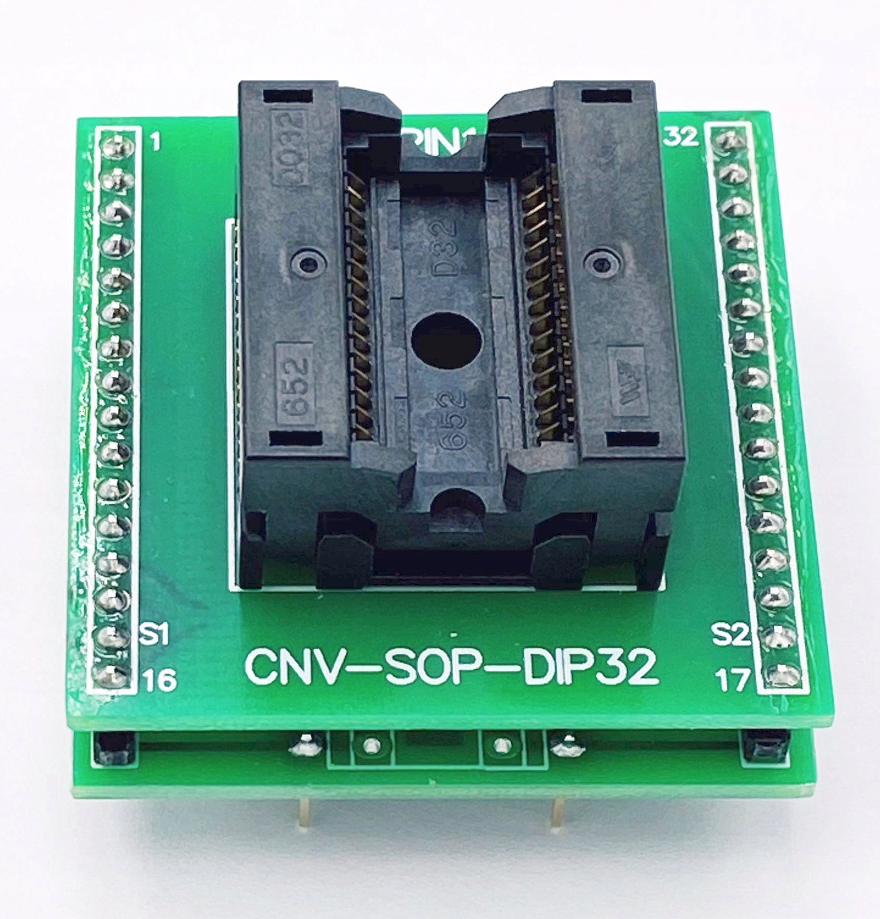 Adapter SOIC32 / SOP32 / SO32 - DIP32 1:1 ZIF Wells CTI Kod producenta CNV-SOP-DIP32