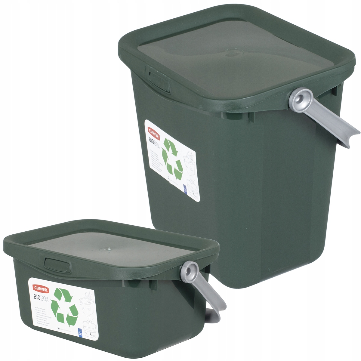 

2x Kosz Pojemnik Na Odpady Organiczne Bio 6L 3L